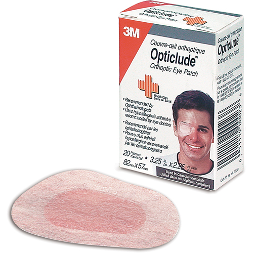 3MTM OpticludeTM Orthoptic Patch, Eye, Class 1 M & M Nord Ouest Inc