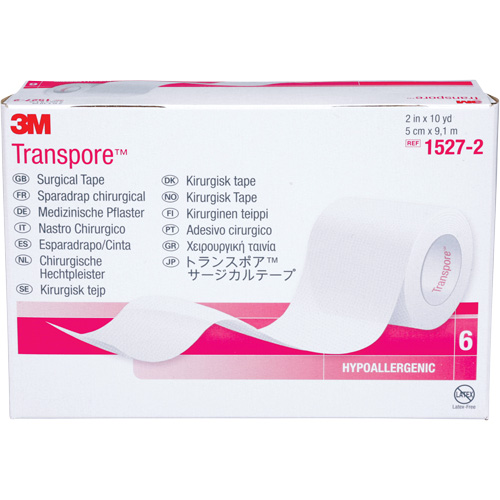 Transpore Surgical Tape, Class 1, 30' L x 2" W M & M Nord Ouest Inc