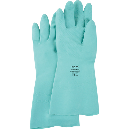 Gants &agrave; prise &agrave; motif en Z StanSolv, Taille 6/T-petit, 13" lo, Nitrile, 15 mils M & M Nord Ouest Inc