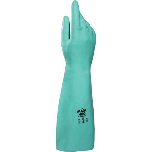 Gants &agrave; prise &agrave; motif en Z Ultranil 480, Taille Petit/7, 18" lo, Nitrile, 22 mils M & M Nord Ouest Inc