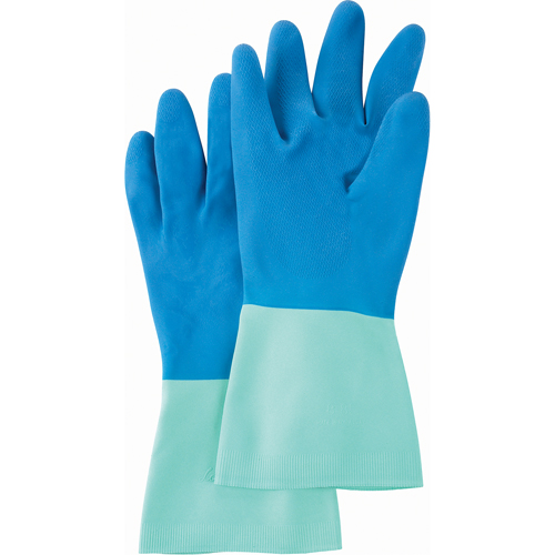Protector Gloves, Size X-Large/9/9.5, 13" L, Nitrile, Flock-Lined Inner Lining, 28-mil M & M Nord Ouest Inc
