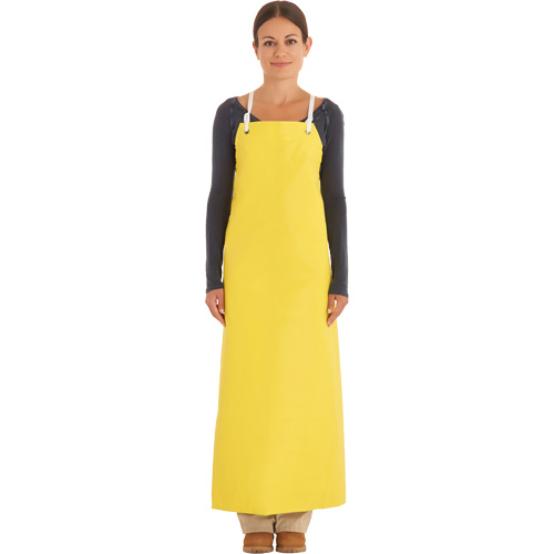 Tablier robuste renforc&eacute;, N&eacute;opr&egrave;ne, 45" lo x 35" la, Jaune M & M Nord Ouest Inc