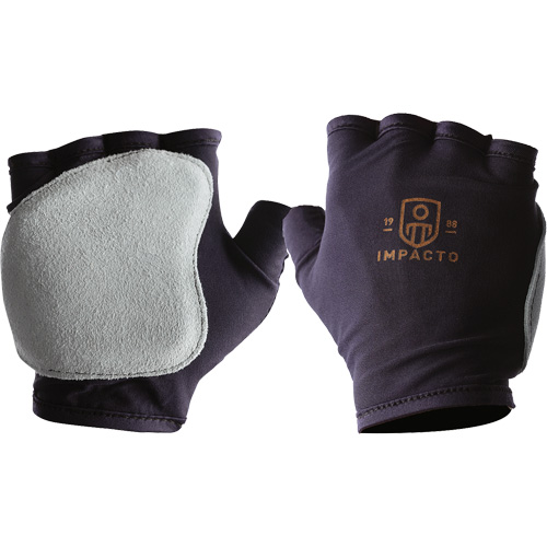 Gants antichocs sans doigts, main droite, T-petit, Paume en Cuir refendu, Poignet &agrave; enfiler M & M Nord Ouest Inc