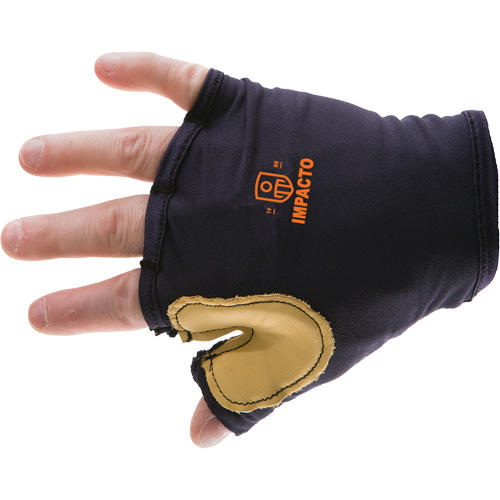 Anti-Impact Tool Grip Fingerless Left-Hand Glove, Size X-Small, Grain Leather Palm M & M Nord Ouest Inc