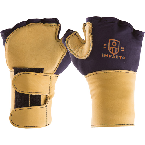 Gants de protection sup&eacute;rieure contre les impacts & les microtraumarismes r&eacute;p&eacute;t&eacute;s, main gauche, Taille T-petit, Paume Cuir fleur M & M Nord Ouest Inc