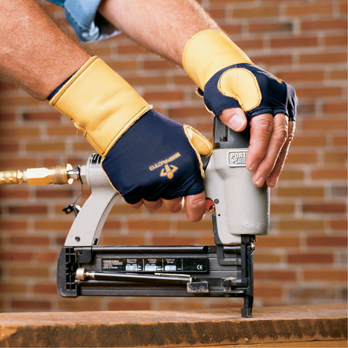 Gants de protection sup&eacute;rieure contre les impacts & les microtraumarismes r&eacute;p&eacute;t&eacute;s, main gauche, Taille T-petit, Paume Cuir fleur M & M Nord Ouest Inc