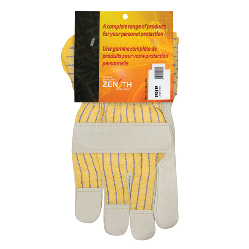 Gants d'ajusteur doubl&eacute;s pour l'hiver &agrave; paume renforc&eacute;e, Grand, Paume en Cuir fleur de vache, Doublure en Molleton de coton M & M Nord Ouest Inc