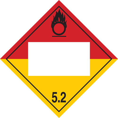 Organic Peroxide TDG Placard, Plastic M & M Nord Ouest Inc