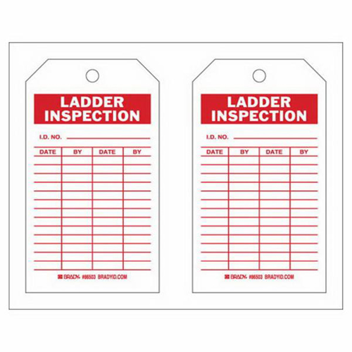 &eacute;tiquettes de rapport d'inspection, Polyester, 4" la x 7" h, Anglais M & M Nord Ouest Inc