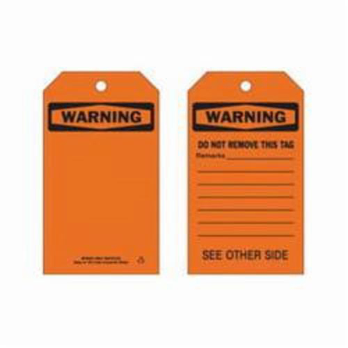 Self-Laminating Safety Tags, Polyester, 4" W x 7" H, English M & M Nord Ouest Inc