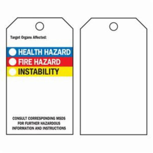&eacute;tiquettes du droit &agrave; l'information, Polyester, 3" la x 5-3/4" h, Anglais M & M Nord Ouest Inc