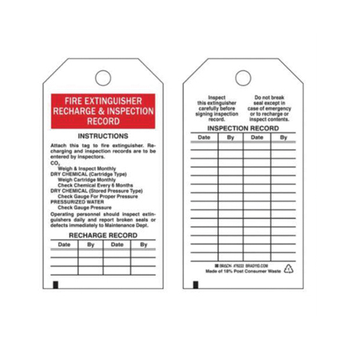 &eacute;tiquettes de rapport d'inspection, Polyester, 3" la x 5-3/4" h, Anglais M & M Nord Ouest Inc