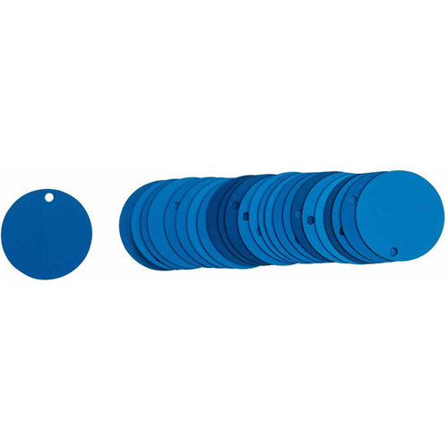 Blank Round Valve Tags, Aluminum, 2" dia M & M Nord Ouest Inc