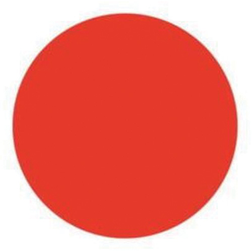 &eacute;tiquettes rondes inscriptibles, Cercle, 1,5" lo x 1,5" la, Rouge M & M Nord Ouest Inc