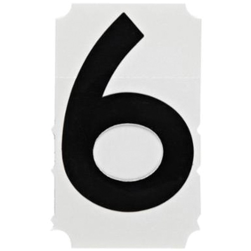 &eacute;tiquettes de lettres et chiffres gothiques individuels Quick-Align, 6, 4" h, Noir M & M Nord Ouest Inc