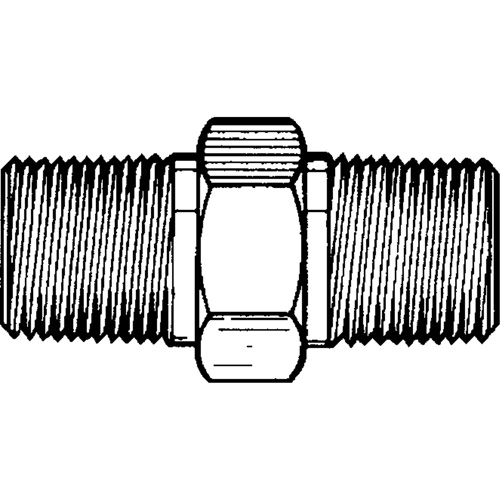 RACCORD HEXAGONAL MALE1/8"-1/8"NPT,LAITON, Laiton M & M Nord Ouest Inc