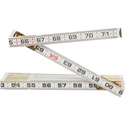 R&egrave;gle Red End Two Way, 6' lo, Bois, Graduations de 1/16" M & M Nord Ouest Inc