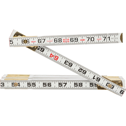 R&egrave;gle plate Red End, 6' lo, Bois M & M Nord Ouest Inc