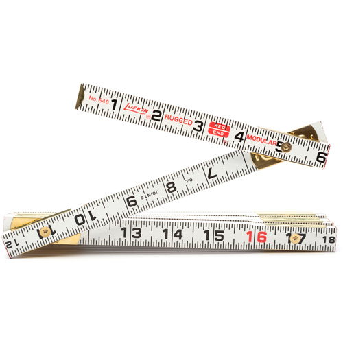 Red End&reg; Masonry Rule, 6' L, Wood, 1/16" Graduations M & M Nord Ouest Inc