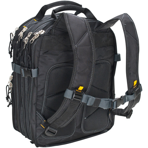 75-Pocket Tool Backpacks, 13" L x 17-1/2" W, Black, Nylon M & M Nord Ouest Inc