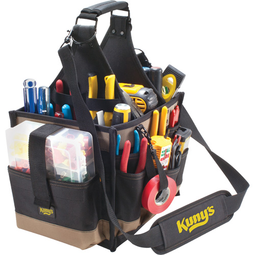 Grands porte-outils pour &eacute;lectriciens et travaux de maintenance, Polyester, 23 pochettes, Noir M & M Nord Ouest Inc