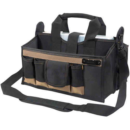 Sac &agrave; outils avec plateau central, Toile, 16 pochettes, Noir M & M Nord Ouest Inc