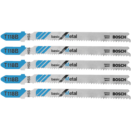 Jig Saw Blades Basic for Metal, High Speed Steel, T-Shank, 3-5/8" L M & M Nord Ouest Inc