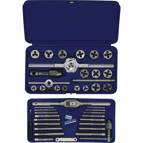 Hanson&reg; Metric Tap & Hex Die Set, 25 Pieces M & M Nord Ouest Inc