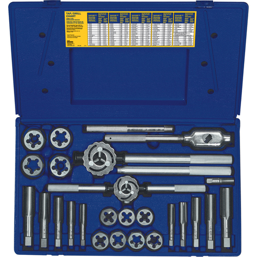 Jeu de tarauds et fili&egrave;res hexagonales fractionnaires Hanson, 25 Morceaux M & M Nord Ouest Inc