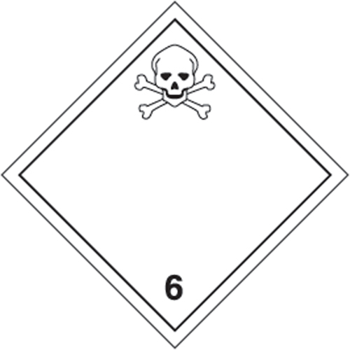 &eacute;tiquettes d'exp&eacute;dition TMD, Classe 6,1, Substances toxiques, Papier M & M Nord Ouest Inc