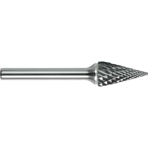 Drillco&reg; Solid Carbide Burr, SM-4L, 3/8" Dia., 1/4" Shank, 1" Depth of Cut M & M Nord Ouest Inc