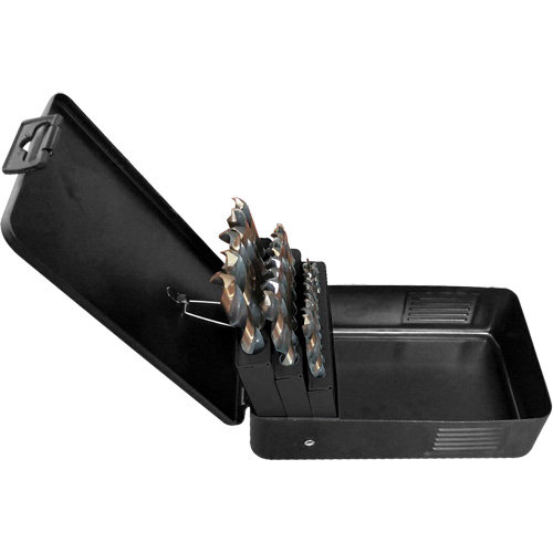 Jeu de forets s&eacute;rie courte, 29 morceaux, Acier rapide M & M Nord Ouest Inc