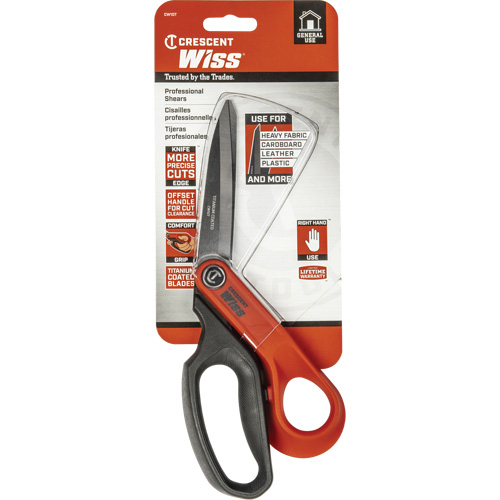 Tradesman Shears, 10", Rings Handle M & M Nord Ouest Inc