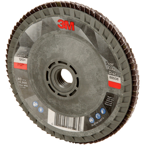 769F Quick Change Flap Disc, 4-1/2" x 5/8"-11, Type 29, 120+ Grit, Ceramic M & M Nord Ouest Inc