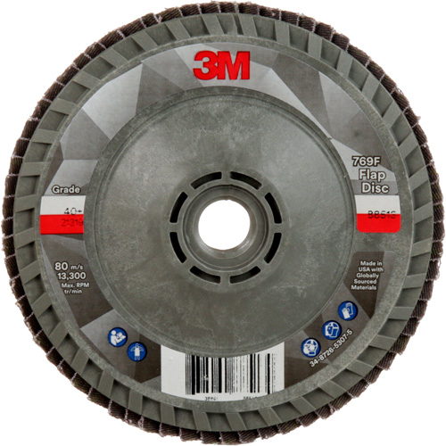 769F Quick Change Flap Disc, 4-1/2" x 5/8"-11, Type 29, 40+ Grit, Ceramic M & M Nord Ouest Inc