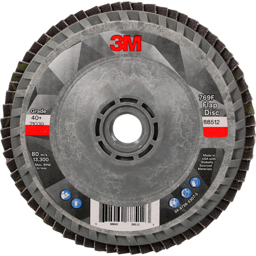 769F Quick Change Flap Disc, 4-1/2" x 5/8"-11, Type 27, 40+ Grit, Ceramic M & M Nord Ouest Inc