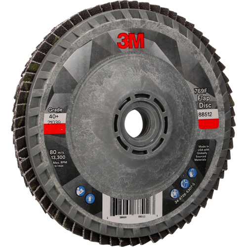 769F Quick Change Flap Disc, 4-1/2" x 5/8"-11, Type 27, 40+ Grit, Ceramic M & M Nord Ouest Inc