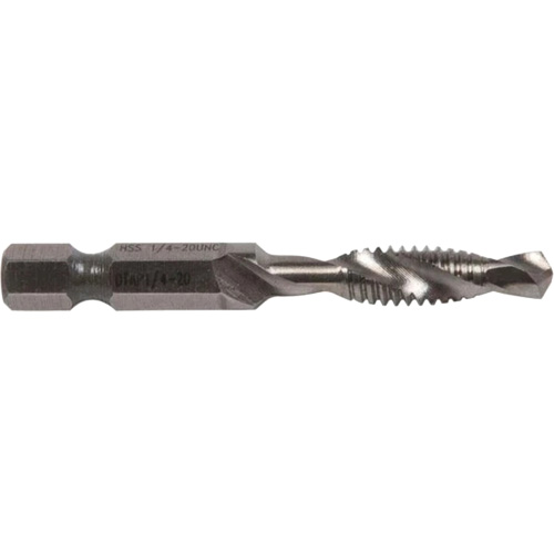 Drill/Tap Bit, 1/4", High Speed Steel M & M Nord Ouest Inc