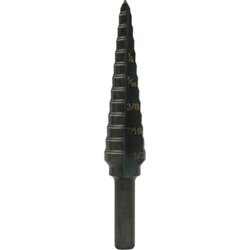 Step Bit, 1/8"/3.2 mm - 1/2"/12.7 mm  M & M Nord Ouest Inc