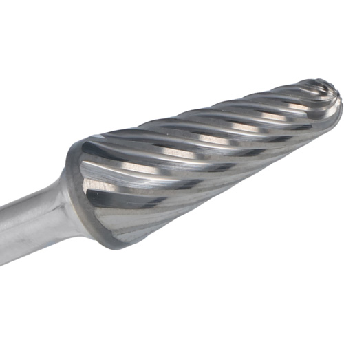1852 Double Cut Included-Angle Burr, SL-3L6, 3/8" Dia., 1/4" Shank, 1-1/16" Depth of Cut M & M Nord Ouest Inc