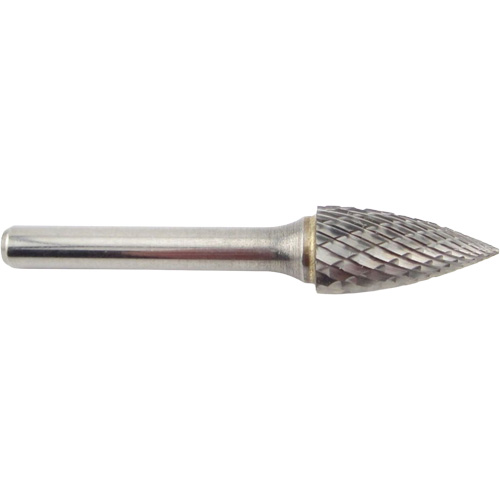 Fraise en carbure conique &agrave; coupe agressive &agrave; bout pointu, SG-5, 1/2" dia., 1/4" Tige, 1" Prof. de la coupe M & M Nord Ouest Inc