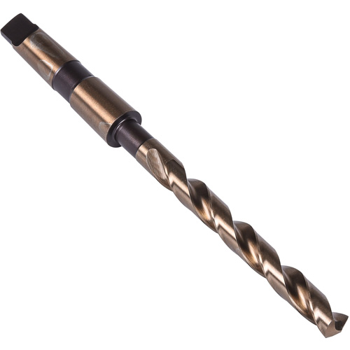 Heavy Duty Taper Shank Drill Bit, 9/16", High Speed Cobalt, 4-7/8" Flute, 135° Point M & M Nord Ouest Inc
