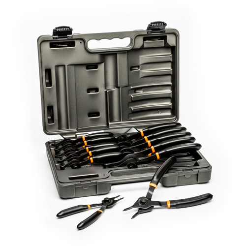 Jeu de pinces transformables &agrave; anneau &agrave; ressort et bec fixe 12 mcx M & M Nord Ouest Inc