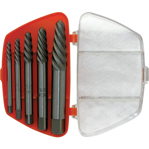 ISE-5 5-Piece Spiral Extractor Set, Chrome Molybdenum M & M Nord Ouest Inc