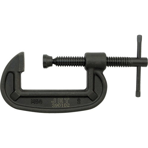 Heavy-Duty C-Clamp, 2" (50.8 mm) Capacity, 1" (25.4 mm) Throat Depth M & M Nord Ouest Inc