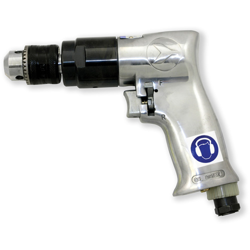 ADX380R Perceuse pneumatique r&eacute;versible, 4 pi³/min, 1/4" NPT, 86,8 dBA, 3/8" mandrin, Avec cl&eacute; M & M Nord Ouest Inc