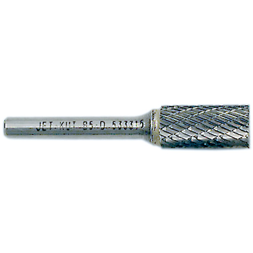 End-Cut Cylindrical Burr, 1/2" Dia., 1/4" Shank, 1" Depth of Cut M & M Nord Ouest Inc