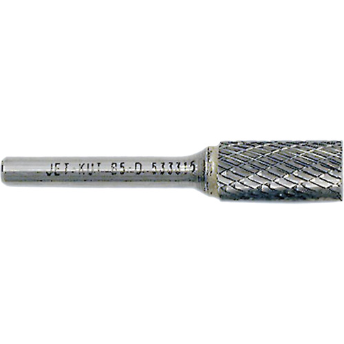 End-Cut Cylindrical Burr, 5/8" Dia., 1/4" Shank, 1" Depth of Cut M & M Nord Ouest Inc