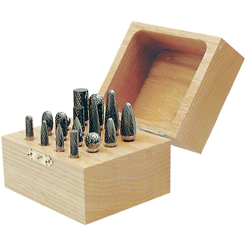 Jeu de fraises au carbure CBK-16 dans un coffret en bois, 16 morcea M & M Nord Ouest Inc