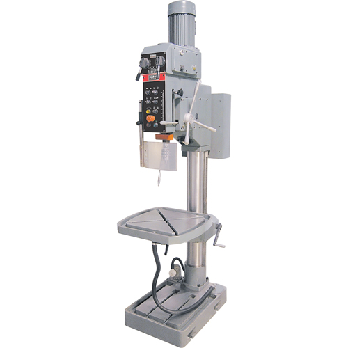 Variable Speed Gearhead Drill Presses, 5/8" Chuck, 2 Speed(s), 22" W x 22" L, #4 Morse M & M Nord Ouest Inc